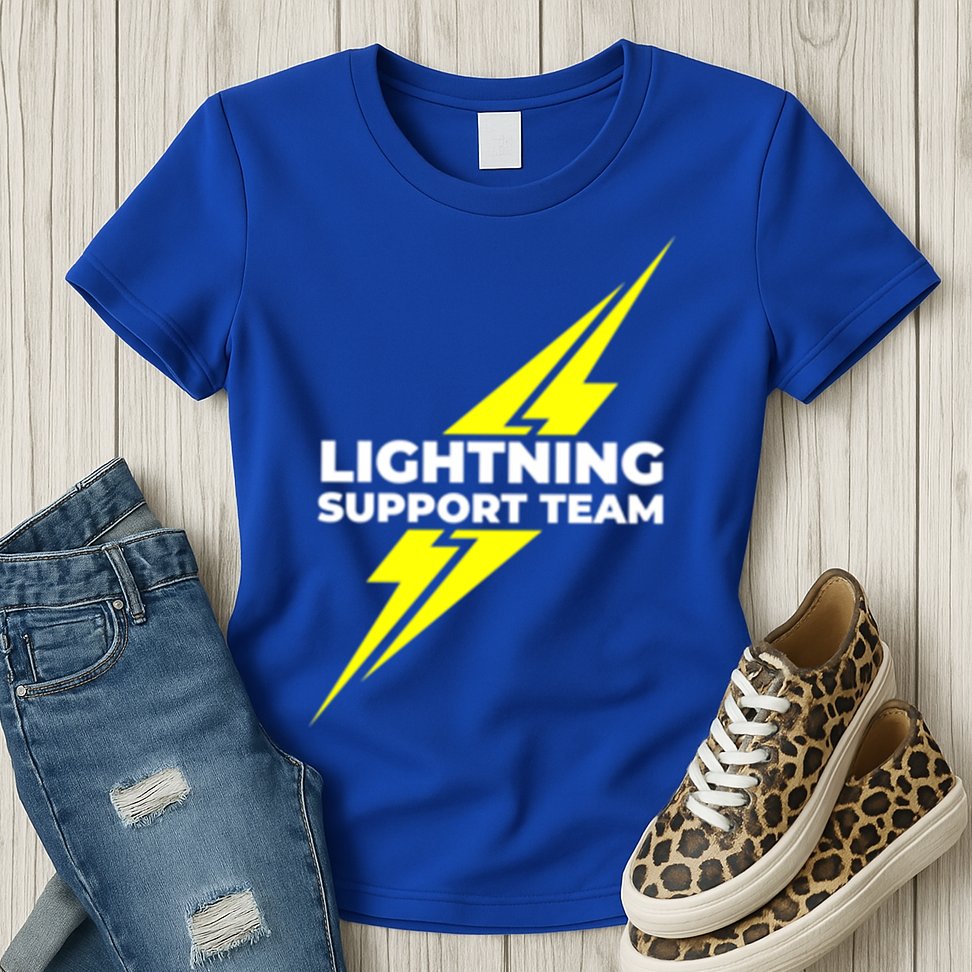 Lightning Support Team Ll Gift Womens T-Shirt