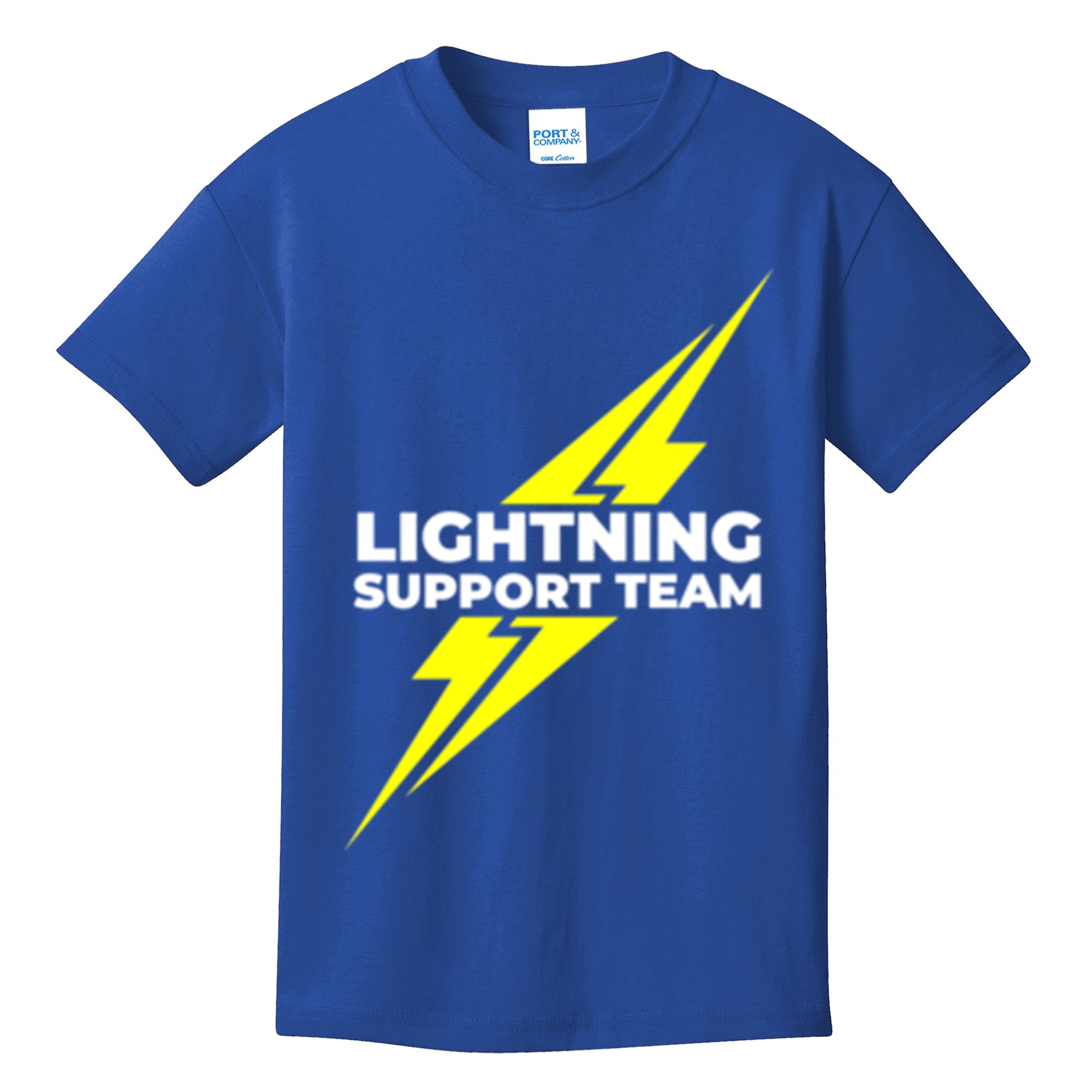 Lightning Support Team Ll Gift Kids T-Shirt
