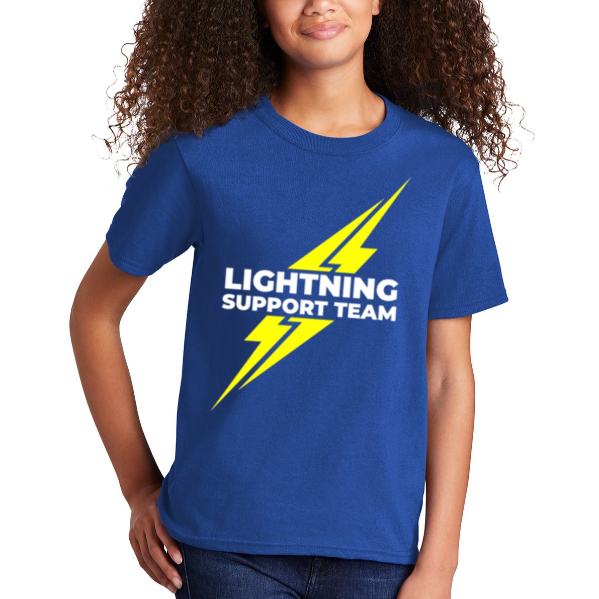 Lightning Support Team Ll Gift Kids T-Shirt