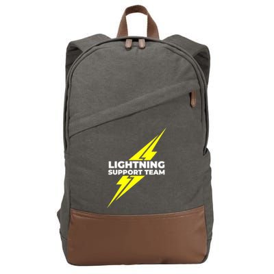 Lightning Support Team Ll Gift Cotton Canvas Backpack