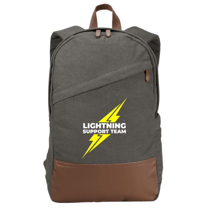 Lightning Support Team Ll Gift Cotton Canvas Backpack