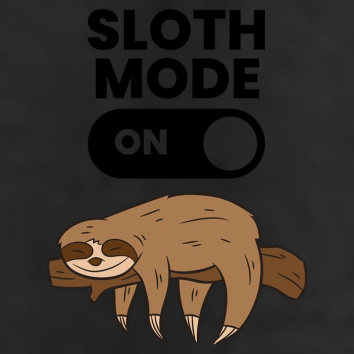 Lazy Sloth Tired Sloth Funny Sloth Mode On Gift Knit Cap Winter Beanie