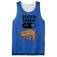 Lazy Sloth Tired Sloth Funny Sloth Mode On Gift Mesh Reversible Basketball Jersey Tank