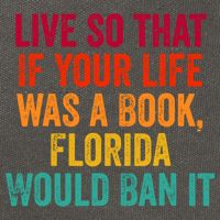 Live So That If Your Life Was A Book Florida Would Ban It Cotton Canvas Backpack