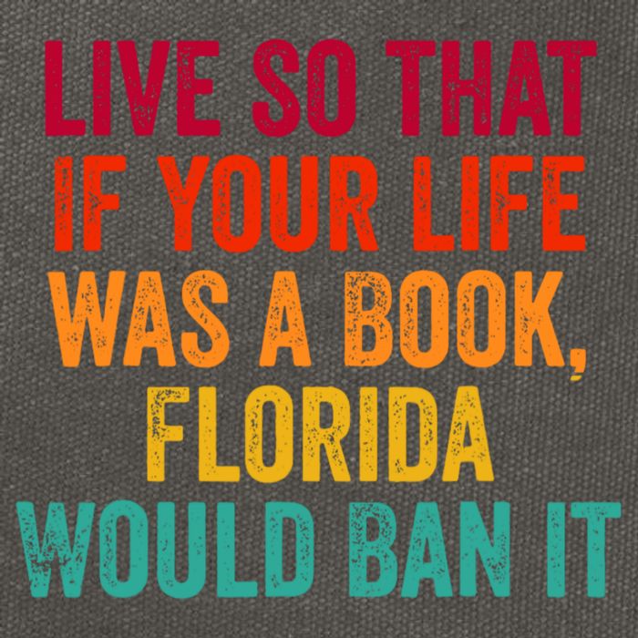 Live So That If Your Life Was A Book Florida Would Ban It Cotton Canvas Backpack
