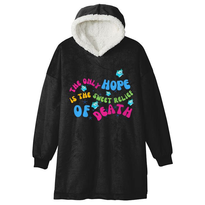 Luma Star The Only Last Hope Is The Sweet Relief Of Death Lumalee Blue Sunshine Hooded Wearable Blanket