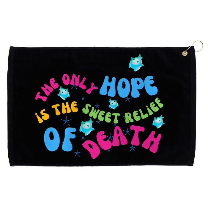 Luma Star The Only Last Hope Is The Sweet Relief Of Death Lumalee Blue Sunshine Grommeted Golf Towel