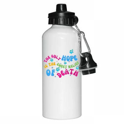 Luma Star The Only Last Hope Is The Sweet Relief Of Death Lumalee Blue Sunshine Aluminum Water Bottle