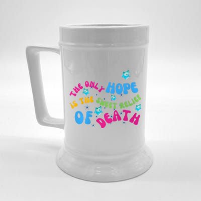 Luma Star The Only Last Hope Is The Sweet Relief Of Death Lumalee Blue Sunshine Beer Stein