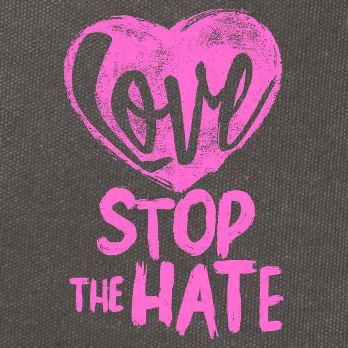 Love Stop The Hate Cotton Canvas Backpack