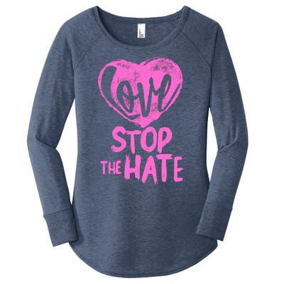 Love Stop The Hate Women's Perfect Tri Tunic Long Sleeve Shirt