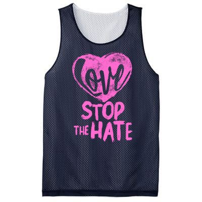 Love Stop The Hate Mesh Reversible Basketball Jersey Tank