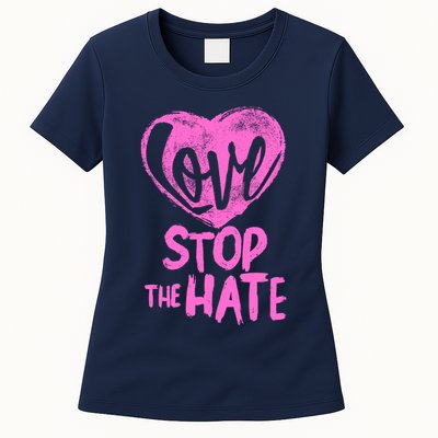 Love Stop The Hate Womens T-Shirt
