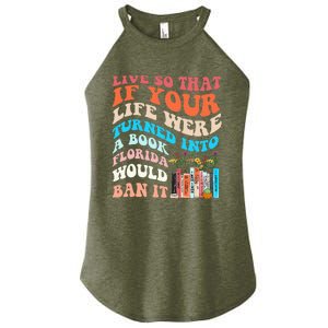 Live So That If Your Life Were Turned Into A Book Women's Perfect Tri Rocker Tank