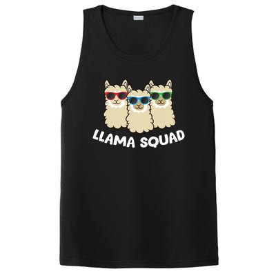 Llama Squad Team Llama Matching Sunglasses Love Llamas PosiCharge Competitor Tank