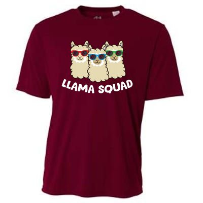 Llama Squad Team Llama Matching Sunglasses Love Llamas Cooling Performance Crew T-Shirt