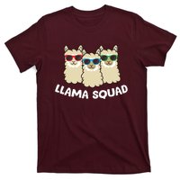 Llama Squad Team Llama Matching Sunglasses Love Llamas T-Shirt