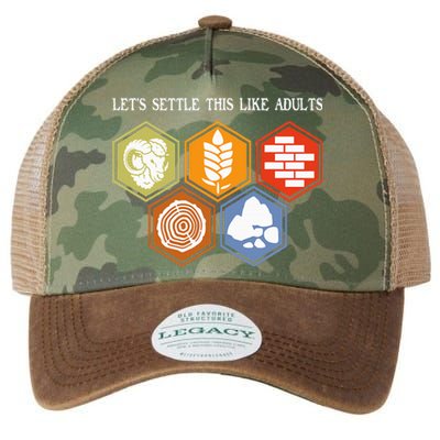 LetS Settle This Like Adults Tabletop Game Board Gaming Legacy Tie Dye Trucker Hat