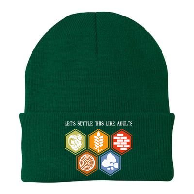 LetS Settle This Like Adults Tabletop Game Board Gaming Knit Cap Winter Beanie