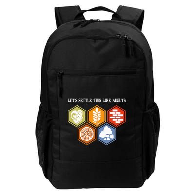 LetS Settle This Like Adults Tabletop Game Board Gaming Daily Commute Backpack