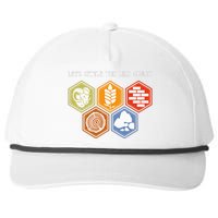 LetS Settle This Like Adults Tabletop Game Board Gaming Snapback Five-Panel Rope Hat