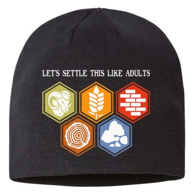 LetS Settle This Like Adults Tabletop Game Board Gaming Sustainable Beanie