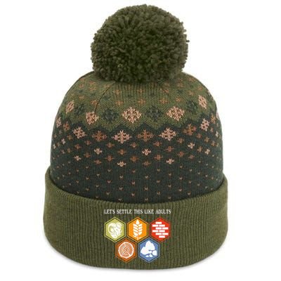 LetS Settle This Like Adults Tabletop Game Board Gaming The Baniff Cuffed Pom Beanie