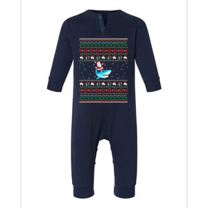 Love Shark Ugly Christmas Infant Fleece One Piece