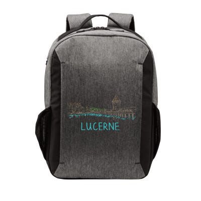 Lucerne Switzerland Unique Hand Drawn Art Gift Vector Backpack