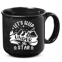 Lets Sleep Under The Stars Camping 15oz Campfire Ceramic Mug