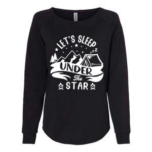 Lets Sleep Under The Stars Camping Womens California Wash Sweatshirt