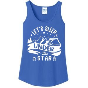 Lets Sleep Under The Stars Camping Ladies Essential Tank