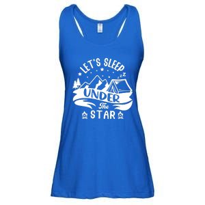 Lets Sleep Under The Stars Camping Ladies Essential Flowy Tank