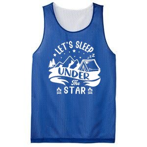 Lets Sleep Under The Stars Camping Mesh Reversible Basketball Jersey Tank