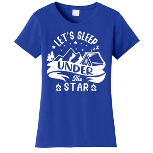 Lets Sleep Under The Stars Camping Women's T-Shirt