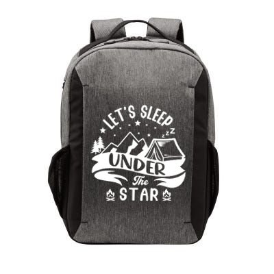 Lets Sleep Under The Stars Camping Vector Backpack