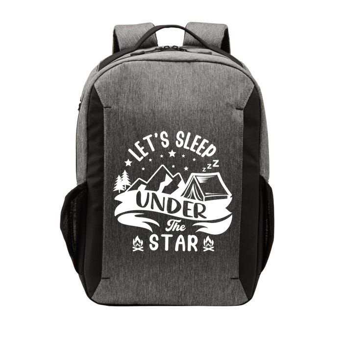 Lets Sleep Under The Stars Camping Vector Backpack