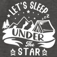 Lets Sleep Under The Stars Camping Vector Backpack