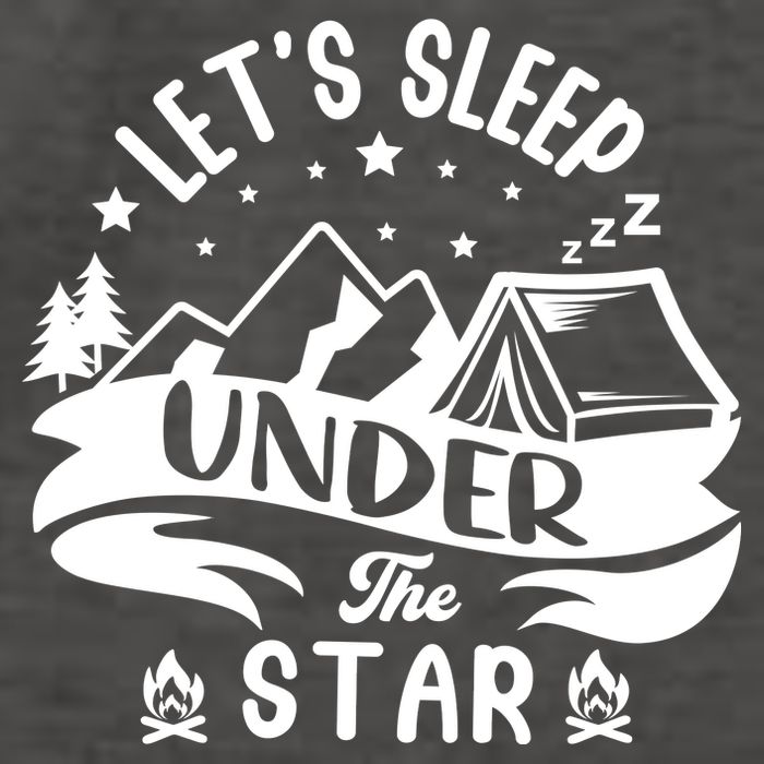 Lets Sleep Under The Stars Camping Vector Backpack