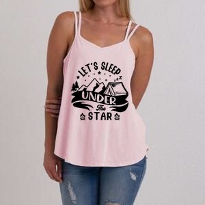 Lets Sleep Under The Stars Camping Women's Strappy Tank