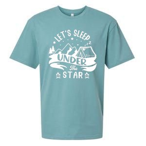 Lets Sleep Under The Stars Camping Sueded Cloud Jersey T-Shirt