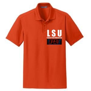 Liquor Store University LSU Funny Parody Dry Zone Grid Polo