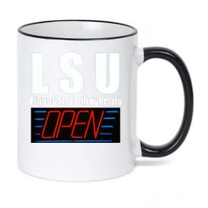 Liquor Store University LSU Funny Parody 11oz Black Color Changing Mug