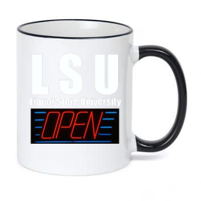 Liquor Store University LSU Funny Parody 11oz Black Color Changing Mug