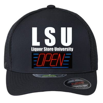 Liquor Store University LSU Funny Parody Flexfit Unipanel Trucker Cap