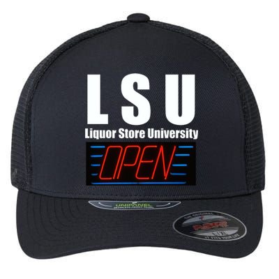 Liquor Store University LSU Funny Parody Flexfit Unipanel Trucker Cap