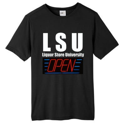 Liquor Store University LSU Funny Parody Tall Fusion ChromaSoft Performance T-Shirt