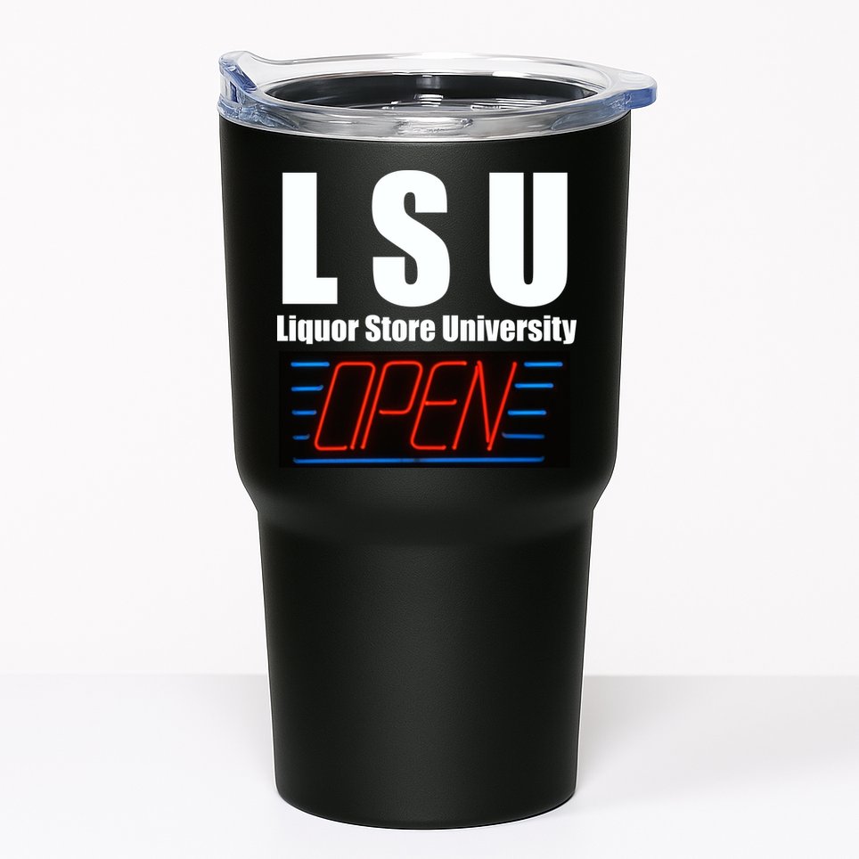 Liquor Store University LSU Funny Parody Tumbler