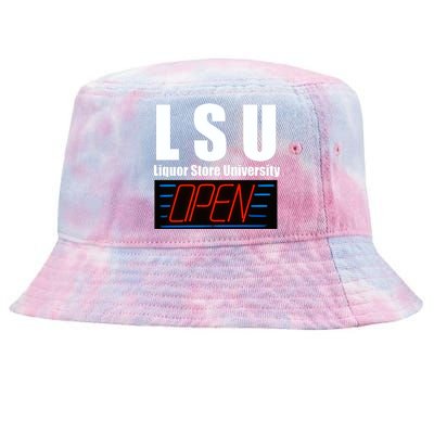 Liquor Store University LSU Funny Parody Tie-Dyed Bucket Hat