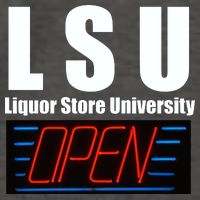 Liquor Store University LSU Funny Parody Vector Backpack